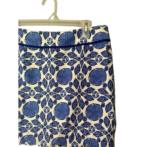 Vineyard Vines Scalloped Shell Margo Skirt women’s size 4 breaker blue - Picture 2 of 6